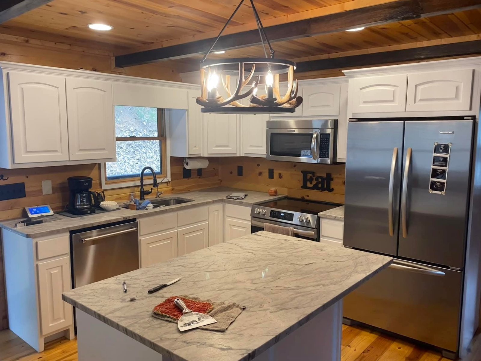 After cabinet refinishing