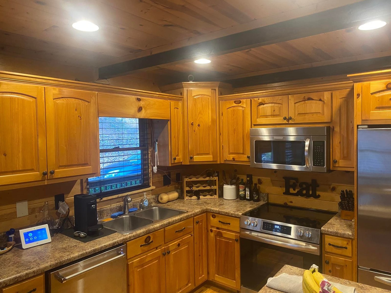 Before cabinet refinishing