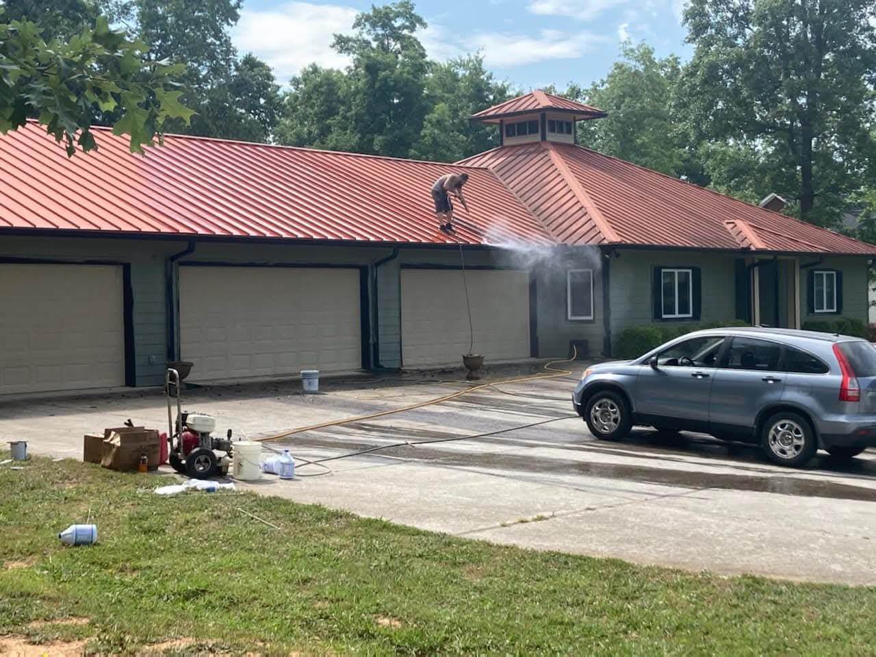 Before exterior repaint